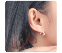 Silver Hoop Earring HO-1510